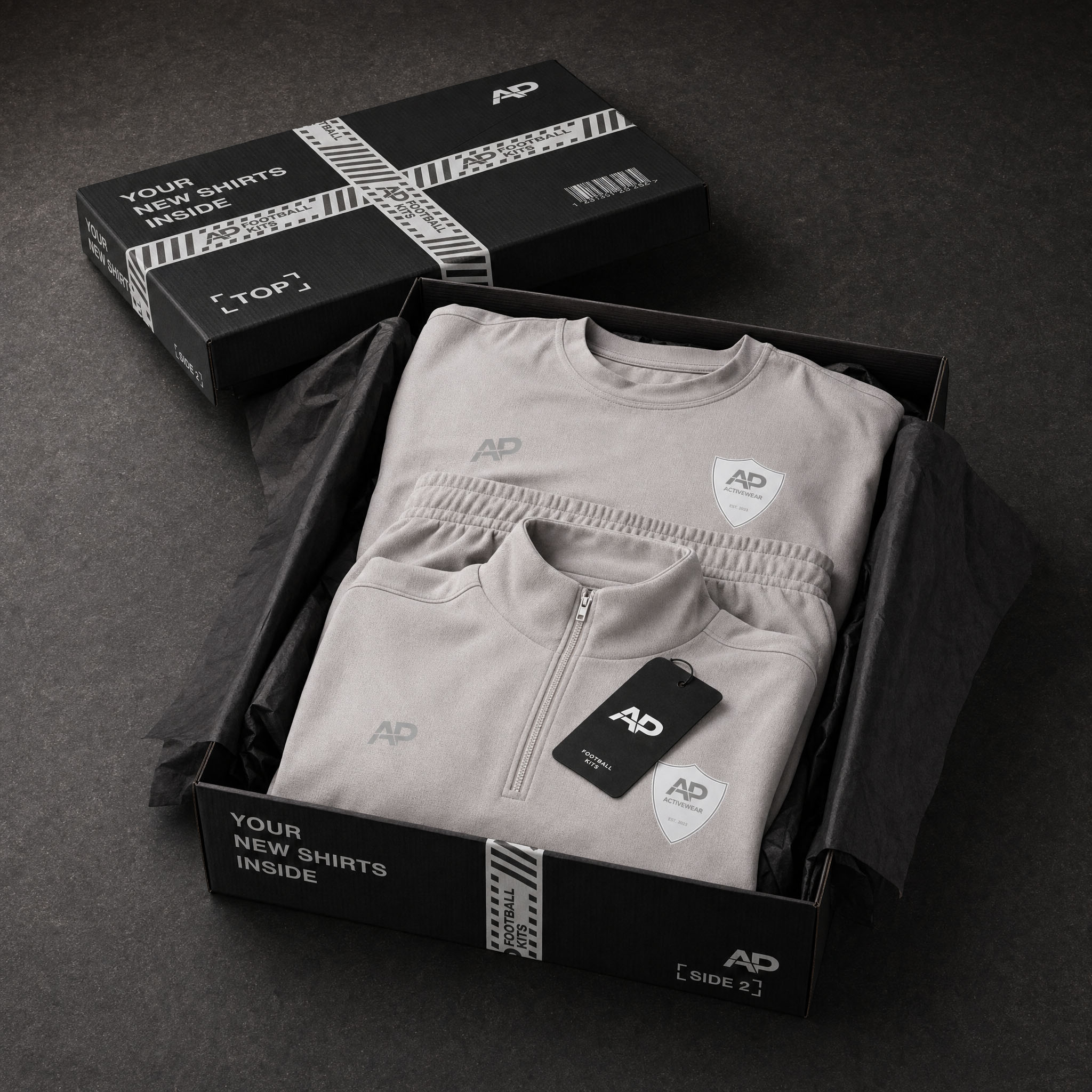 Full package team kit in branded box